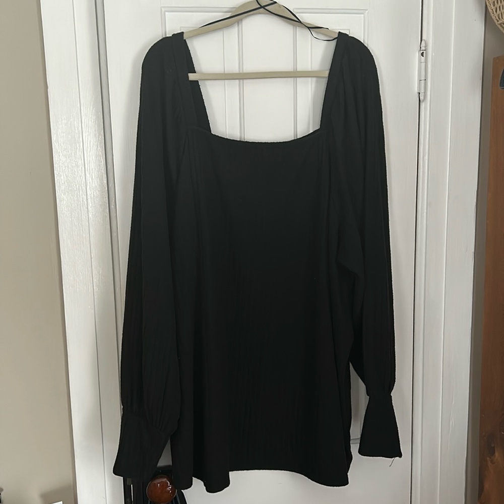 Square neck long sweater!